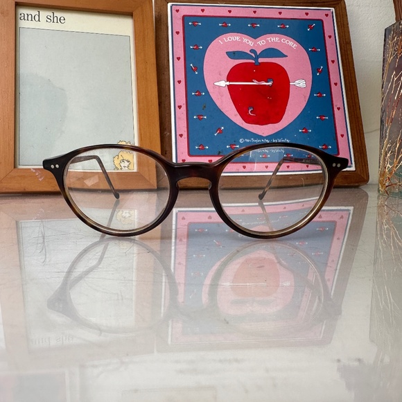 Jean Lafont Eyeglasses Jupiter 48 619 Polished Dark Havana Round Frame